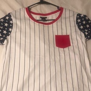 American flag tee